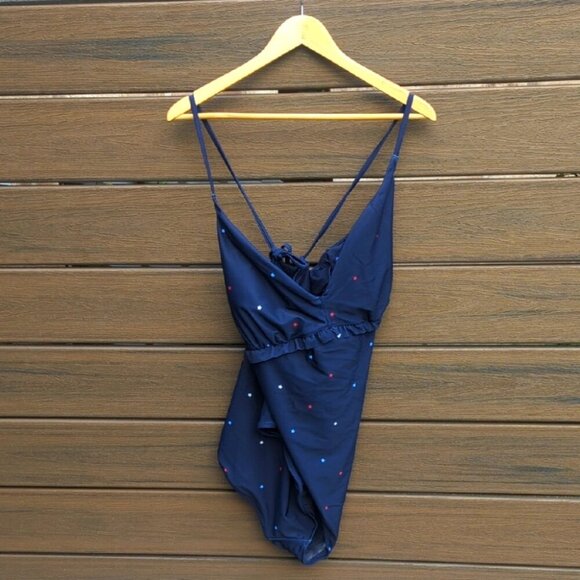Old Navy Red Blue White Stars One Piece Swimsuit - Size 3X NWT - Picture 2 of 7